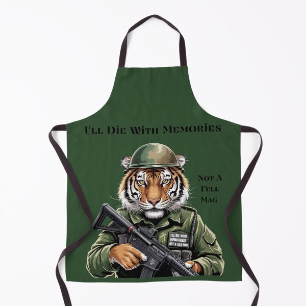 Item preview, I'll Die With Memories Not A Full Mag Tiger designed and sold by SurrealArtSzysz.