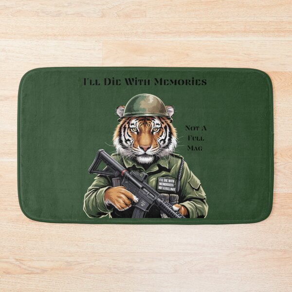 Item preview, I'll Die With Memories Not A Full Mag Tiger designed and sold by SurrealArtSzysz.