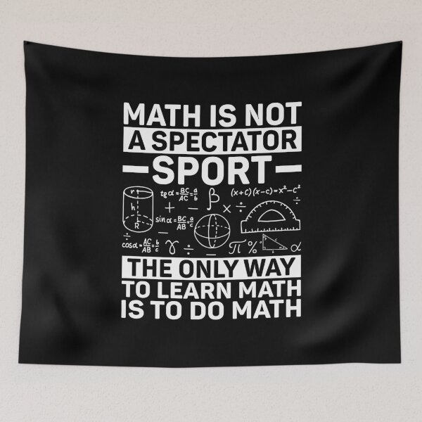 Item preview, Math Not A Spectator Sport Mathematics Teacher Mathematician designed and sold by DexertimaArt.
