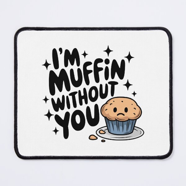 Item preview, I'm Muffin Without You! Cute Blueberry Muffin Pun designed and sold by PMCreative.
