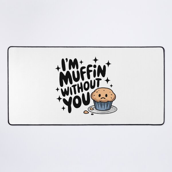 Item preview, I'm Muffin Without You! Cute Blueberry Muffin Pun designed and sold by PMCreative.