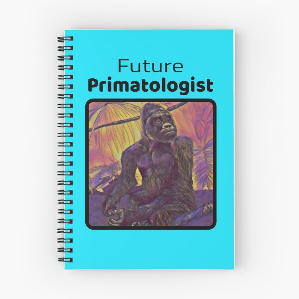 Item preview, Future Primatologist Watercolor Gorilla designed and sold by merchmade4you.