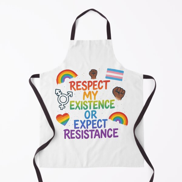 Item preview, Respect My Existence or Expect Resistance – LGBTQ+ Protest Pride Art designed and sold by Haus Of Sin.