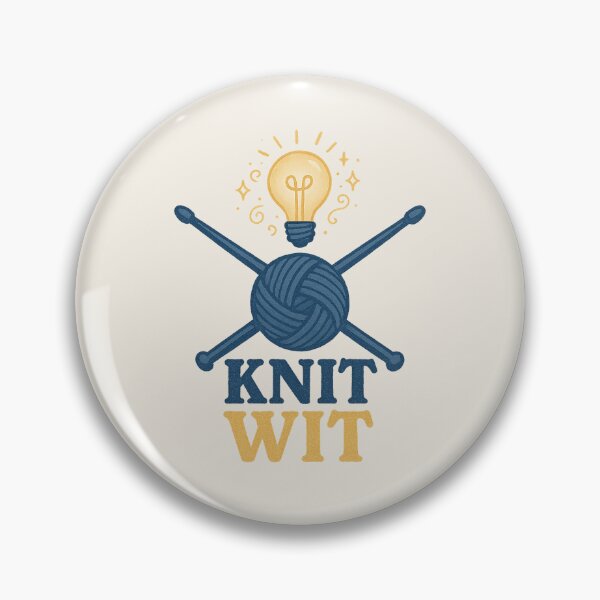 Item preview, Knit Wit – Funny Yarn and Needle Design for Knitters designed and sold by Bratak.
