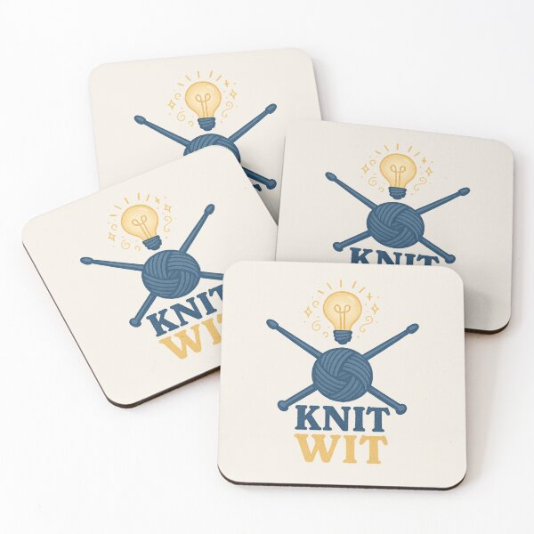 Item preview, Knit Wit – Funny Yarn and Needle Design for Knitters designed and sold by Bratak.