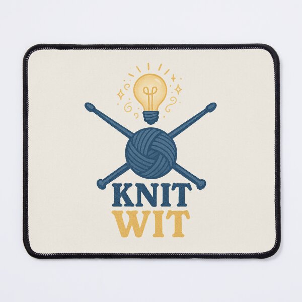 Item preview, Knit Wit – Funny Yarn and Needle Design for Knitters designed and sold by Bratak.