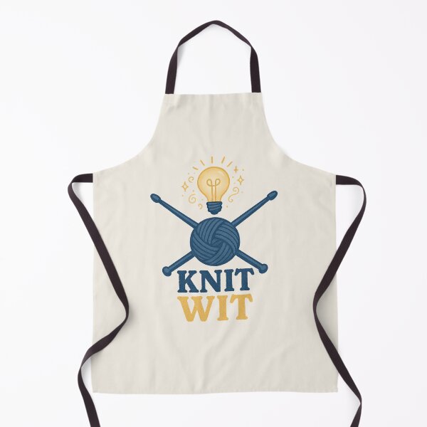 Item preview, Knit Wit – Funny Yarn and Needle Design for Knitters designed and sold by Bratak.