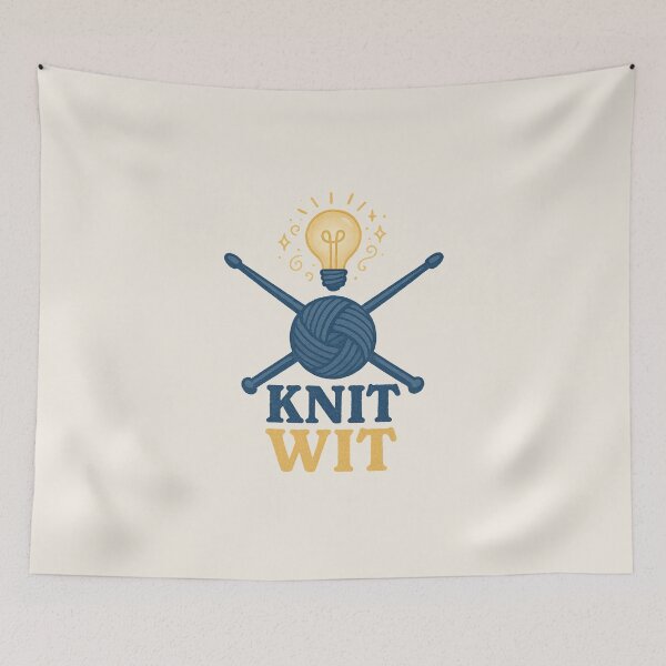 Item preview, Knit Wit – Funny Yarn and Needle Design for Knitters designed and sold by Bratak.