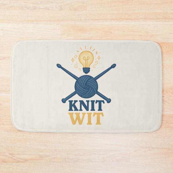 Item preview, Knit Wit – Funny Yarn and Needle Design for Knitters designed and sold by Bratak.