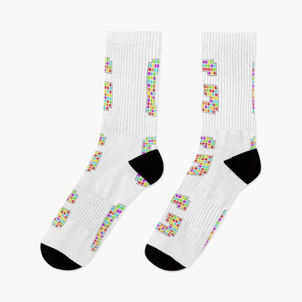 Item preview, Uppercase G - Rainbow Pixel Block Character designed and sold by PixelGlyphs.