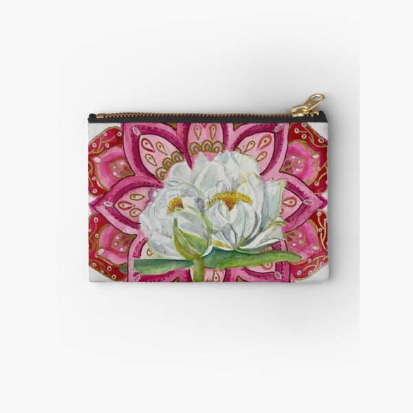 Item preview, Rosas blancas engastadas en mandala estilo loto designed and sold by SandLDesign.