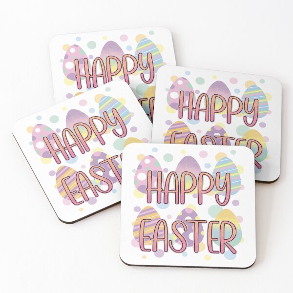 Item preview, Happy Easter with colorful eggs designed and sold by AriLady.