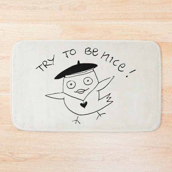Item preview, try to be nice! bohemian beatnik bird comic designed and sold by Luzi Illustrella.