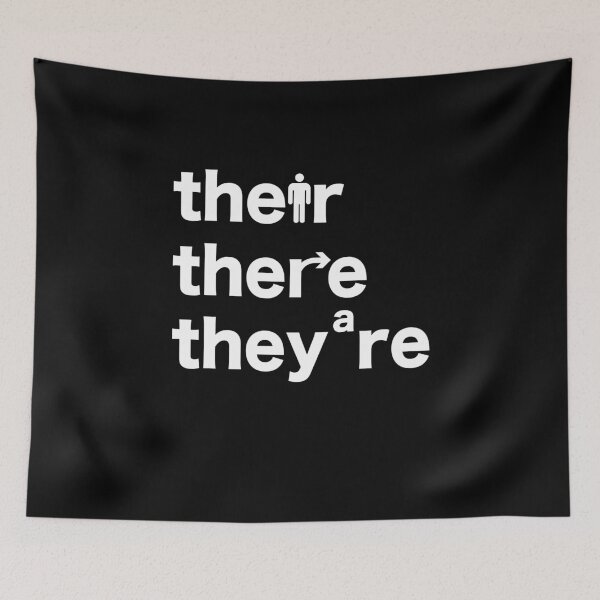 Item preview, There Their They're English Grammar Teacher designed and sold by DexertimaArt.