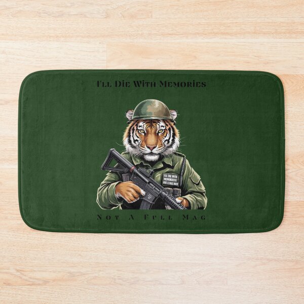 Item preview, I'll Die With Memories Not A Full Mag Fighting Tiger designed and sold by SurrealArtSzysz.