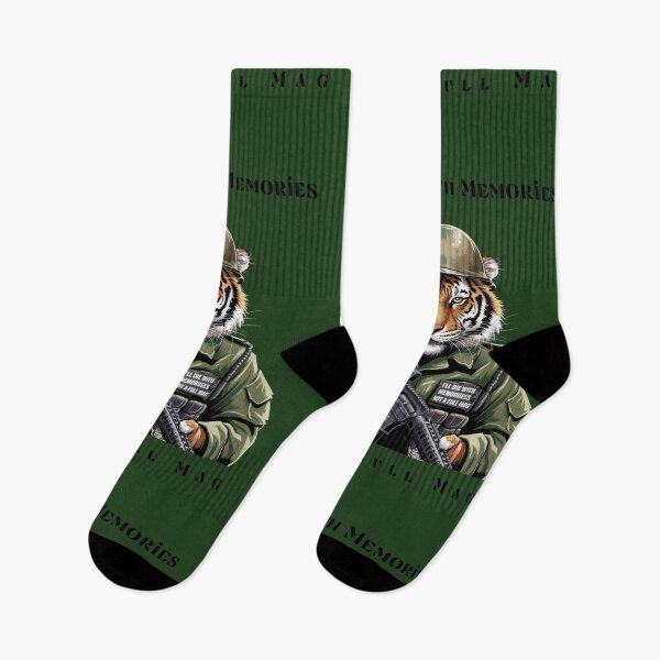 Item preview, I'll Die With Memories Not A Full Mag Fighting Tiger designed and sold by SurrealArtSzysz.