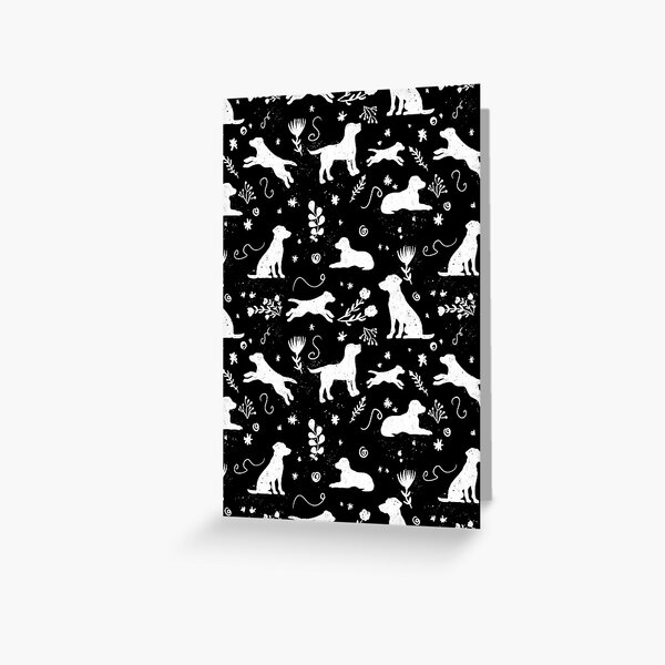 Item preview, Dogs Dogs Dogs (white on black) designed and sold by Moved2Create.