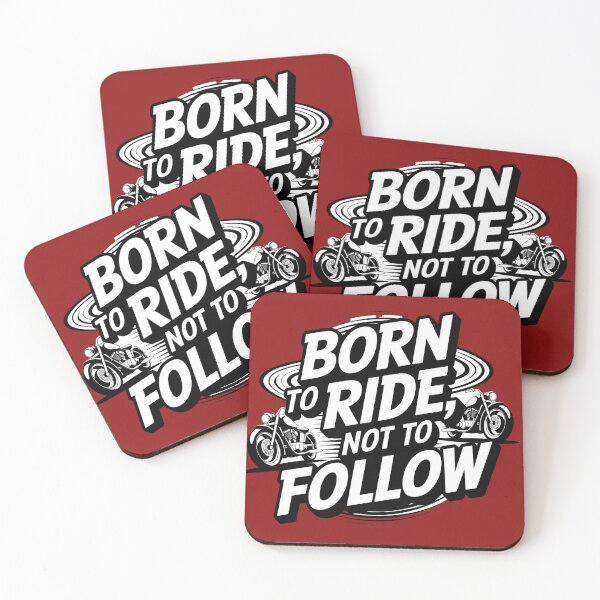 Item preview, Born to Ride Not to Follow, Biker Rebel  designed and sold by Bliss Find And Design.