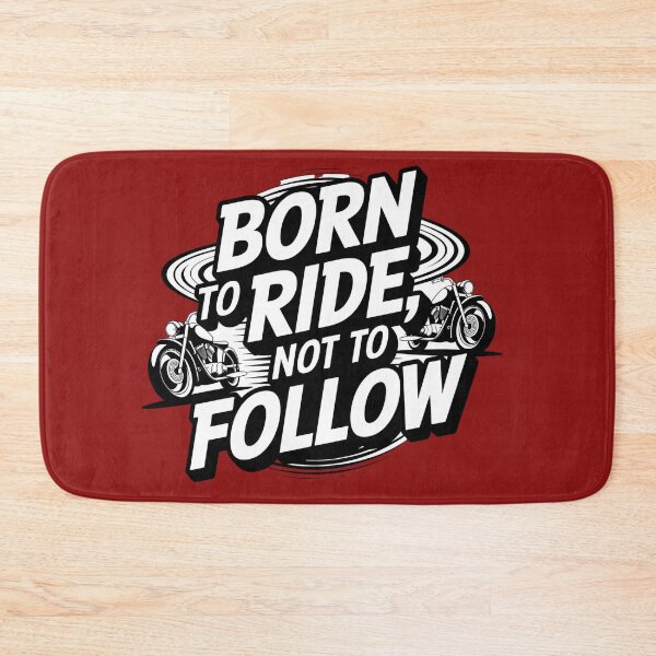 Item preview, Born to Ride Not to Follow, Biker Rebel  designed and sold by Bliss Find And Design.