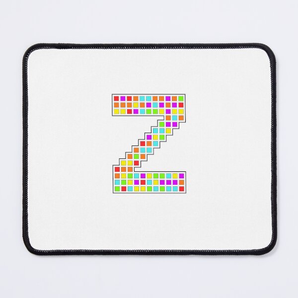 Item preview, Uppercase Z - Rainbow Pixel Block Character designed and sold by PixelGlyphs.