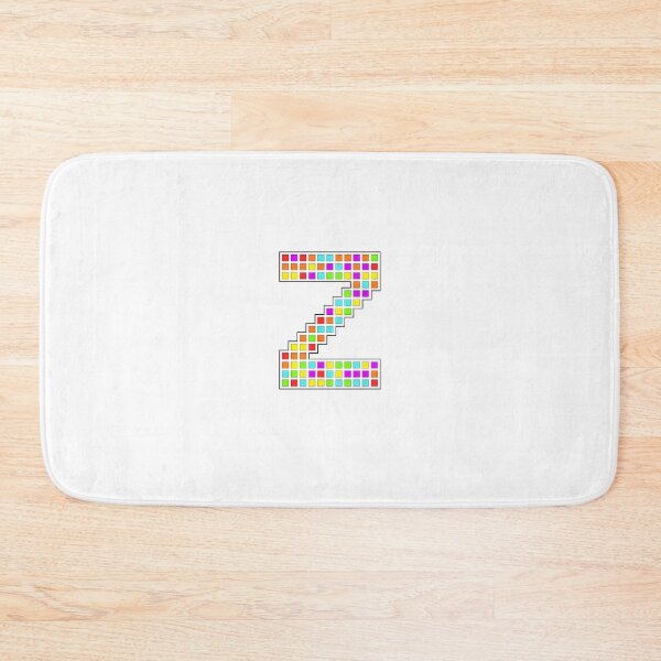 Item preview, Uppercase Z - Rainbow Pixel Block Character designed and sold by PixelGlyphs.