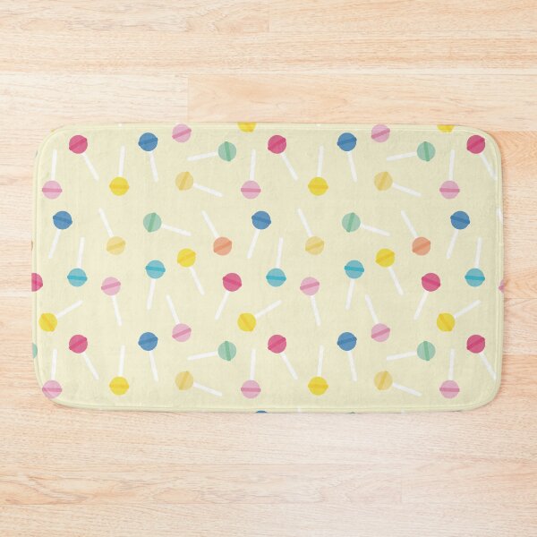 Item preview, Playful, fun and colorful lollipops with soft yellow background designed and sold by StudioPippinDesigns.