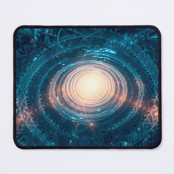 Item preview, Geometric Light Tunnel: Abstract Sci-Fi Corridor designed and sold by RudArtAI.