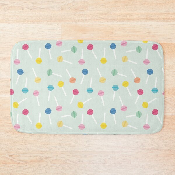 Item preview, Playful, fun and colorful lollipops with soft green background designed and sold by StudioPippinDesigns.