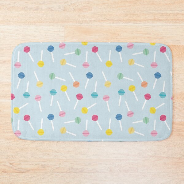 Item preview, Playful, fun and colorful lollipops with soft blue background designed and sold by StudioPippinDesigns.