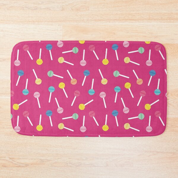 Item preview, Playful, fun and colorful lollipops with pink background designed and sold by StudioPippinDesigns.