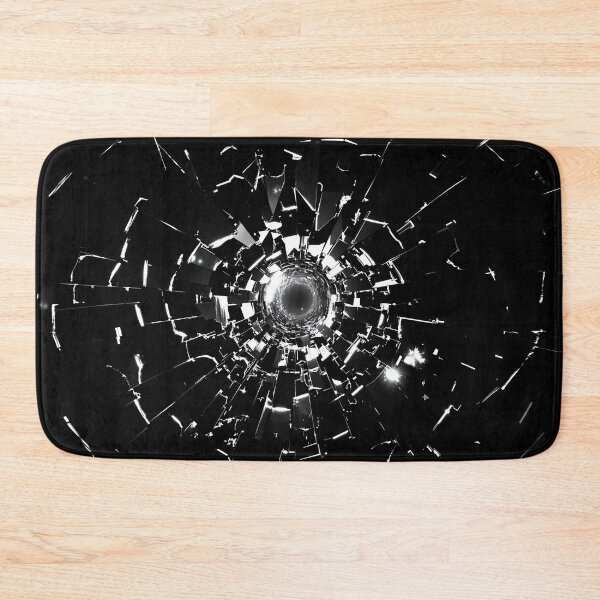 Item preview, Shattered Glass Vortex: Black and White Abstract designed and sold by RudArtAI.