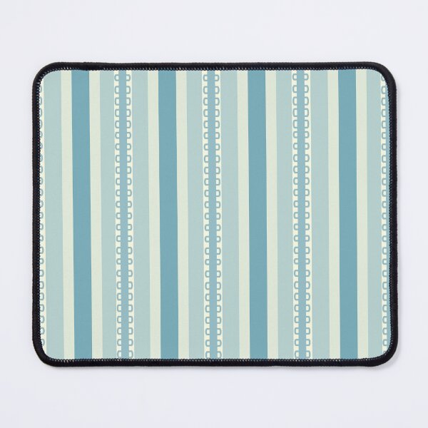 Item preview, Striped Lace Teal Wallpaper designed and sold by LostinEverythingDesigns.