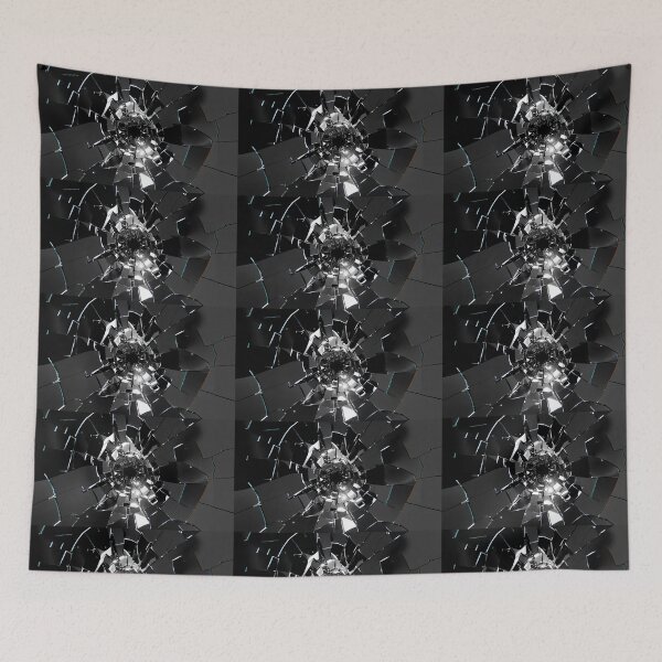 Item preview, Impact Fracture: Shattered Glass with Central Hole designed and sold by RudArtAI.