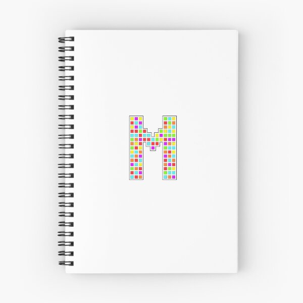 Item preview, Uppercase M - Rainbow Pixel Block Character designed and sold by PixelGlyphs.