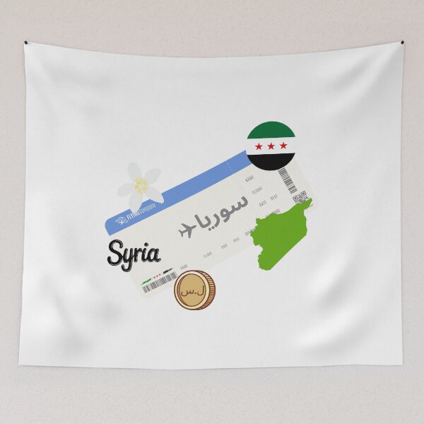 Item preview, Syria Flight Ticket | Syria Travel Design designed and sold by Alasha94.