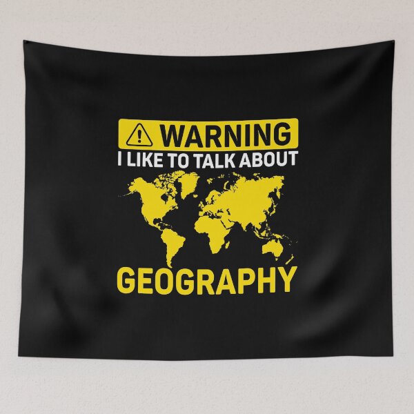 Item preview, Warning I Like To Talk About Geography Teacher designed and sold by DexertimaArt.