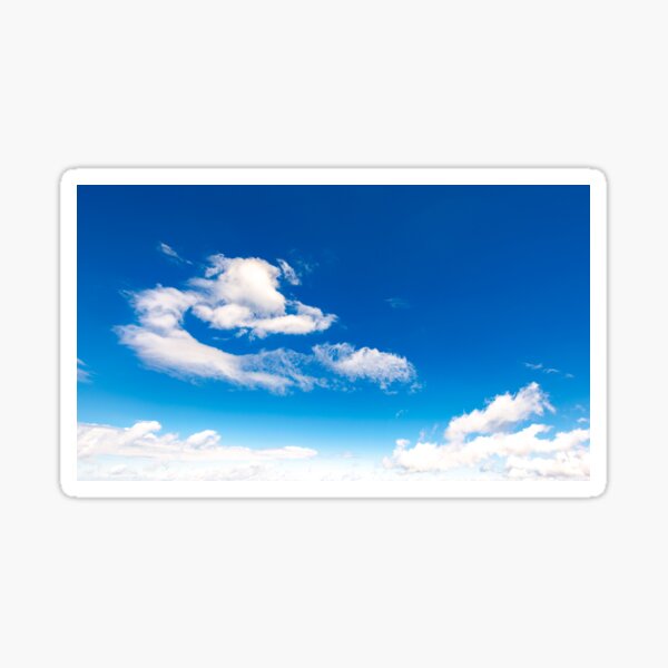amazing cloud formations on a blue sky Sticker