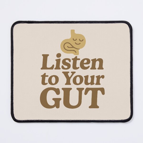 Item preview, Listen to Your Gut – Literal Wisdom in Retro Style designed and sold by CozyLab.