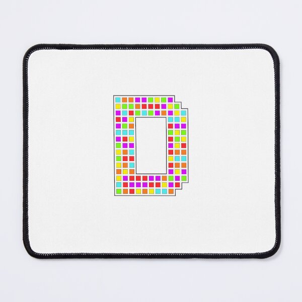 Item preview, Uppercase D - Rainbow Pixel Block Character designed and sold by PixelGlyphs.