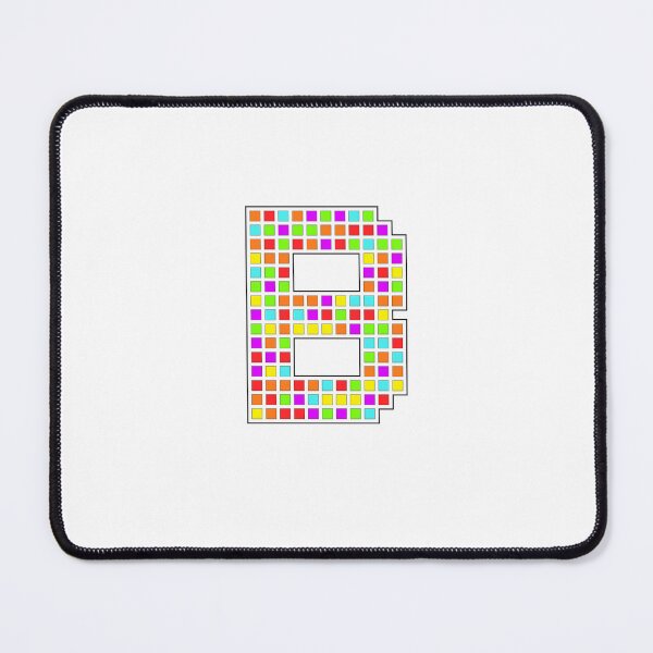 Item preview, Uppercase B - Rainbow Pixel Block Character designed and sold by PixelGlyphs.