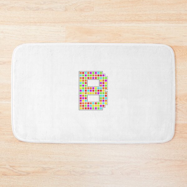 Item preview, Uppercase B - Rainbow Pixel Block Character designed and sold by PixelGlyphs.