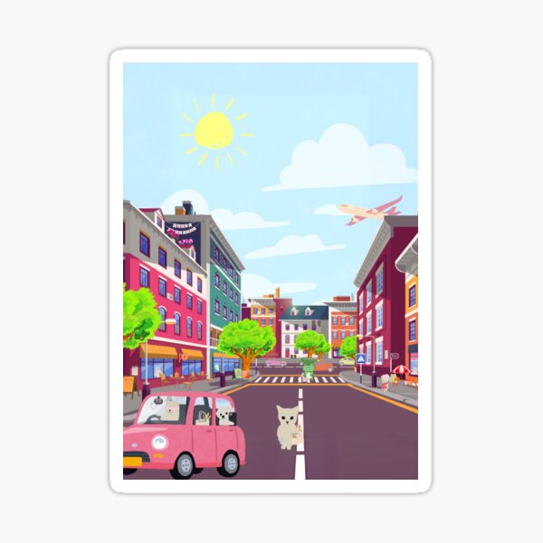 Item preview, Busy Day In The City! designed and sold by Witty-Prints.
