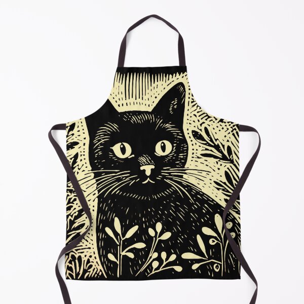 Aperçu de l'œuvre Linogravure de chat créée et vendue par Hiro-print.