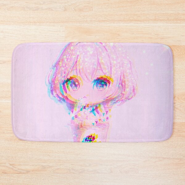 Item preview, Kawaii Chibi Ice Cream Girl (Glitter Edition) designed and sold by asanaworld.