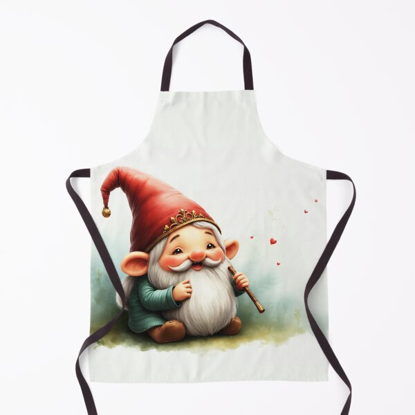 Item preview, Dreamy spring gnome with flute and heart designed and sold by Connys Colorful World.