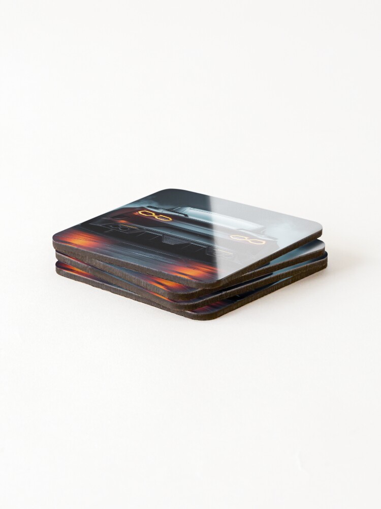 Thumbnail 4 of 5, Coasters (Set of 4), Rear View Racer – Modern Muscle Car designed and sold by Inkcept.