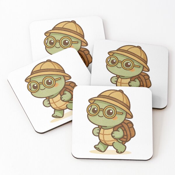 Item preview, Adventurer Turtle in Kawaii Style designed and sold by Tonsala.