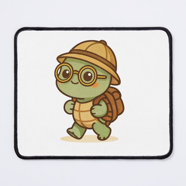 Item preview, Adventurer Turtle in Kawaii Style designed and sold by Tonsala.