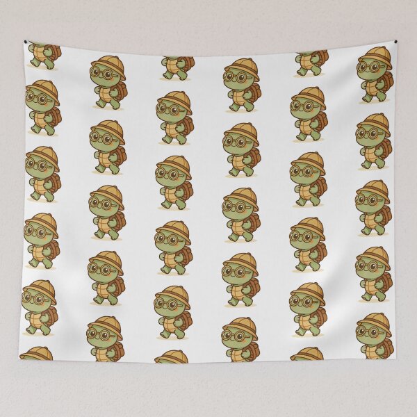 Item preview, Adventurer Turtle in Kawaii Style designed and sold by Tonsala.