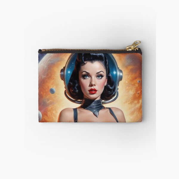 Item preview, Retro Alien Pin Up Astronaut designed and sold by MissSaylor.